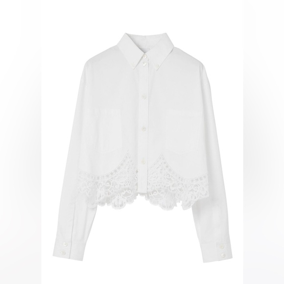 Burberry
cropped macramé-lace shirt - Picture 4 of 9
